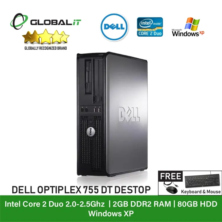 (Refurbished Desktop) Dell Optiplex 755 Desktop / Intel Core 2 Duo