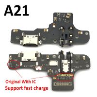 ต้นฉบับสำหรับ S Amsung G Alaxy A21 A215 A215F USB คณะกรรมการพอร์ตชาร์จ D Ock เสียบเชื่อมต่อคณะกรรมการการชาร์จ F LEX สายเคเบิ้ล