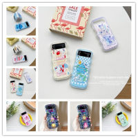 Samsung Z เคสโทรศัพท์น่ารักแบบฝาพับ5 Z พลิก4 Z กรอบ3รูปคลื่นเคสสายคล้องข้อมือเคสพร้อมสายคาดเคสไอโฟนใส่กันกระแทกเข้ากันได้กับเคสฝาพับ Samsung Z 5