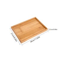 Wooden Tea Set Tray Rectangular Japanese Style Bamboo Tea Tray Solid Wooden