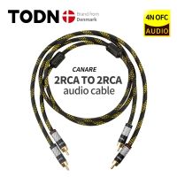 【YF】 CANARE HIFI Stereo 1 Pair RCA Cable High-performance Premium Hi-Fi Audio cable 2RCA to Interconnect