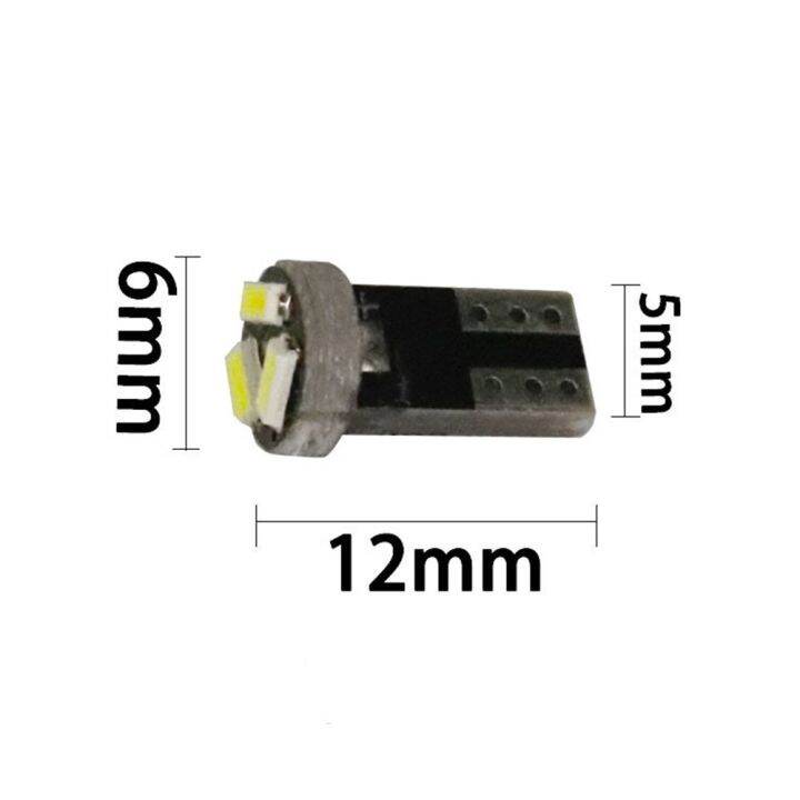 urust-t5ไฟหน้าปัด-led-10ยานยนต์-pcs-2w-800lm-6000k-12v-dc-50000h-หลอดไฟแดชบอร์ด