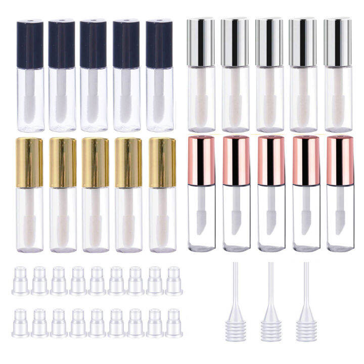 25Pcs 1.2ML Mini Lip Balm ขวดน่ารักคอนเทนเนอร์เครื่องสำอางหลอด Travel
