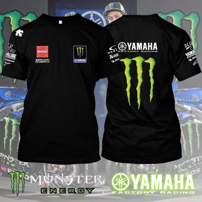MotoGP 2024 Tshirt Yamaha Monster Racing Team Mens Big Size Short Sleeve Casual Trending Graphic Tees Baju Motor Sale