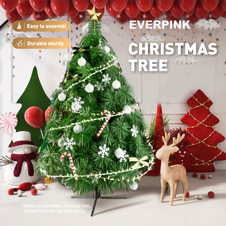 Christmas tree 8ft makapal set Christmas tree slim 7ft 6 ft White ...