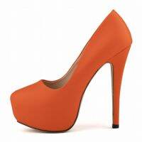 Spring Women New Sexy Bridal High Heels Thick Platform Pumps Solid Color Soft Leather Ladies Slip On Party Shoes Female F0008