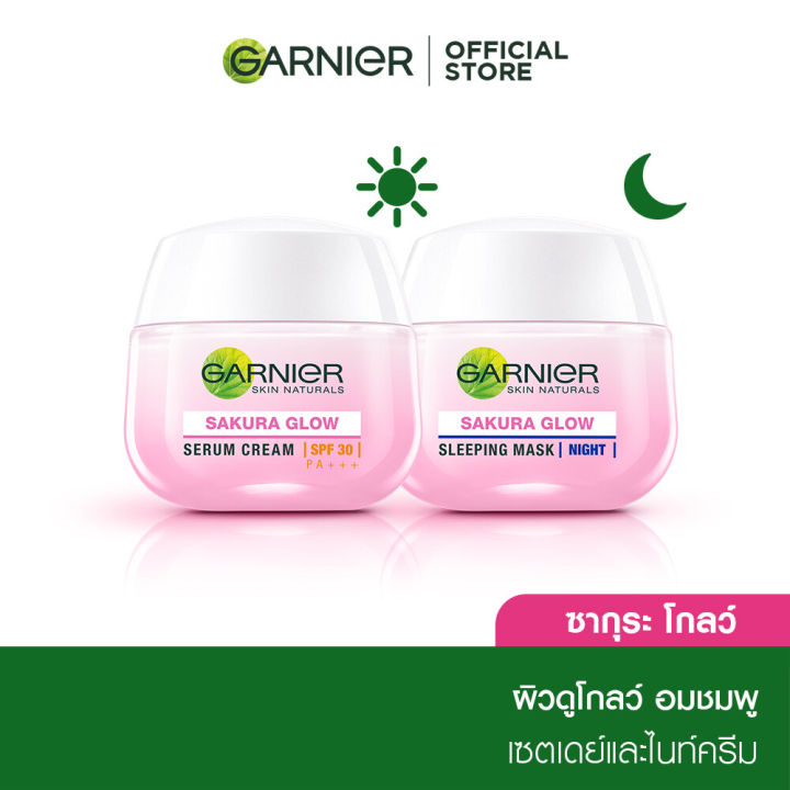 garnier-การ์นิเย่-ซากุระไวท์-พิงคิช-โกลว์-ครีม-เดย์-50-มล-ไนท์-50-มล