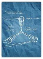 Flux Capacitor Sketch Tin Sign-การตกแต่งผนังโลหะย้อนยุคสำหรับบ้านสำนักงานหรือโรงรถ-ไอเดียของขวัญที่ไม่เหมือนใครสำหรับแฟนๆและนักสะสมในอนาคต