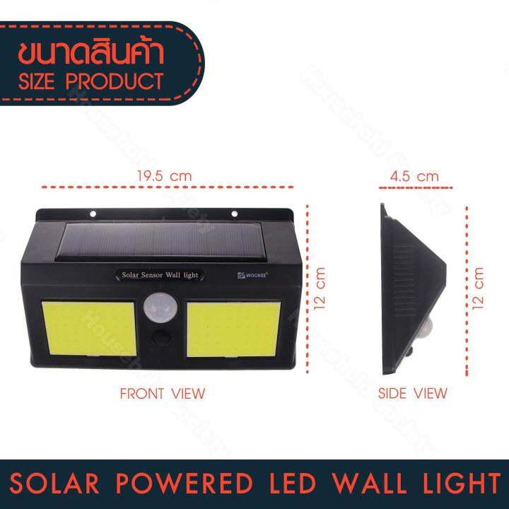 hhsociety-โคมไฟโซล่าเซลล์-led-96-ดวง-โคมไฟพลังงานแสงอาทิตย์-โคมไฟติดผนัง-โคมไฟประหยัดพลังงาน-พร้อมเซนเซอร์ในตัว-โคมไฟถนน-โซล่าเซล-โซล่าเซลล์-solar-cell-solar-sensor-wall-light