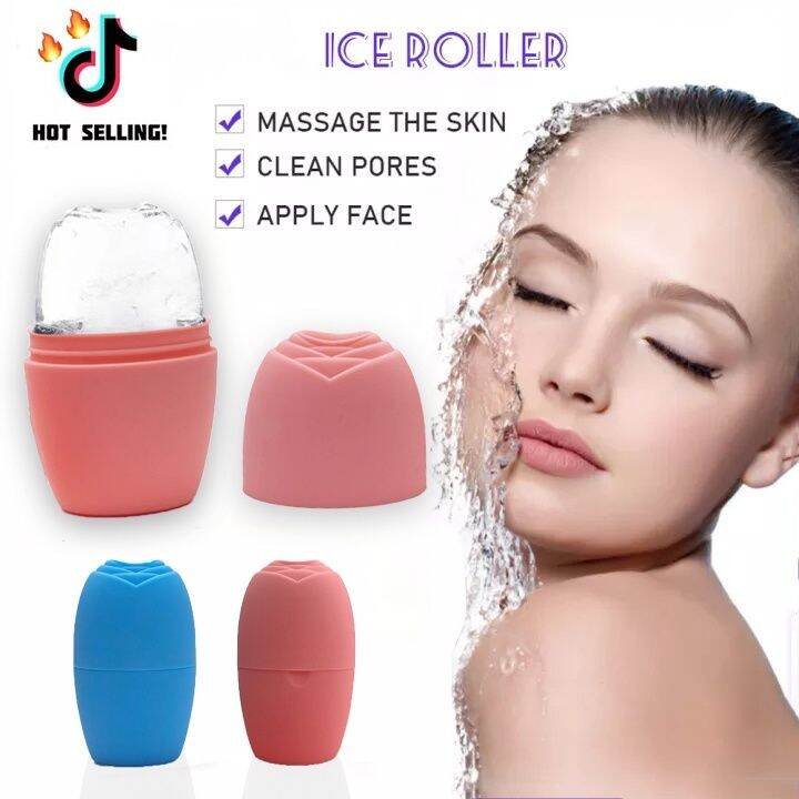 Tiktok Face Ice Roller Mold Face Lift Reduce Acne Shrink Pores Massage