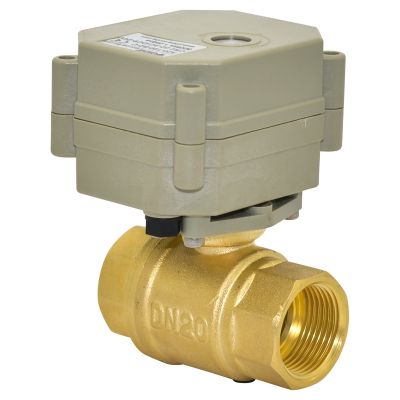 【CW】 2 way NPT 1/4  39;  39; Miniature Actuated operating motor wires DC24V electric ball valve for Fluid control