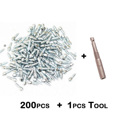 200pcs Tungsten Snow Screw Gripping Spikes Tire spikes Carbide Tyre studs Durable racing Bicycle spikes For Fatbikes boots studs