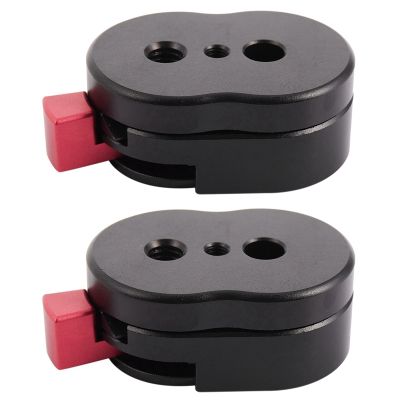 2X Field Monitor Quick Release Plate for LCD Monitor Magic Arm LED Light Camera Camcorder Rig with 1/4-Inch Screw Hole