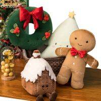 【CW】◕  Kawaii Ginger Bread Stuffed Chocolate Cookie Xmas Cushion