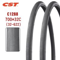 ยางจักรยานถนน CST 700C อะไหล่จักรยาน700X32c ทนต่อการสึกหรอ32-622 100PSI สเตชั่นแวกอน C1288ยางรถจักรยานถนน