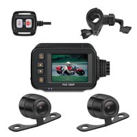 Hot Sellers Motorcycle Dvr Dash Camera 720P Front Rear Dual Lens Waterproof Recorder