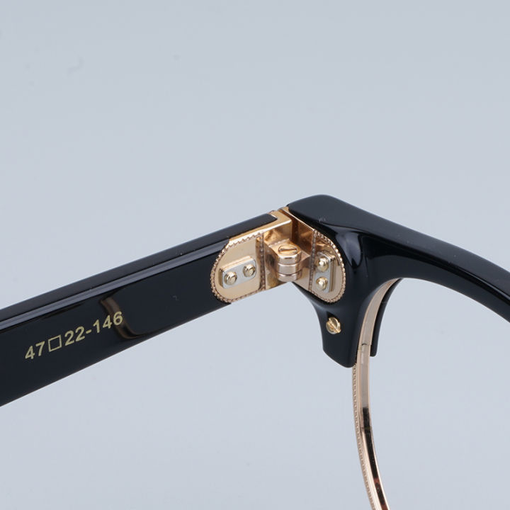 7285แบรนด์ญี่ปุ่น-acetate-titanium-645กรอบแว่นตาผู้ชายคลาสสิกแว่นตาผู้หญิงรอบเต่าแว่นตา