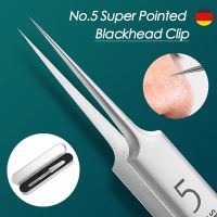 Acne Blackhead Removal Needles Ultra-fine No.5 Cell Pimples Blackhead Clip 0.1mm Blackhead Remover Tweezers Cleansing Tool