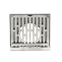 1pc 304 Stainless Steel Drain Floor Side-drain Wall Side Shower Drain Balcony Wall Corner Same-layer Floor Drain 12/15cm  by Hs2023