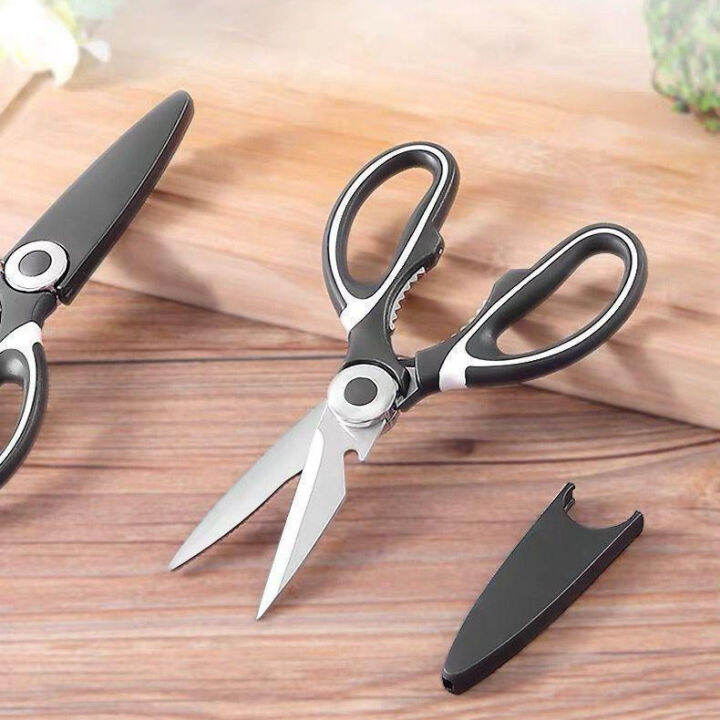multifunctional household stainless steel panda kitchen scissors Can