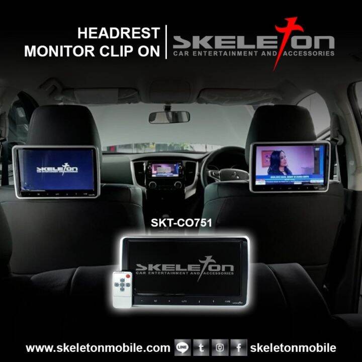 HEADREST MONITOR CLIP ON Lazada Indonesia