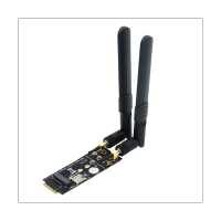 1 Set M.2 Adapter with SIM Card Slot and 2XAntenna for 3G/4G/5G Module Supports 3042/3052 Type M.2 Key B Card Size