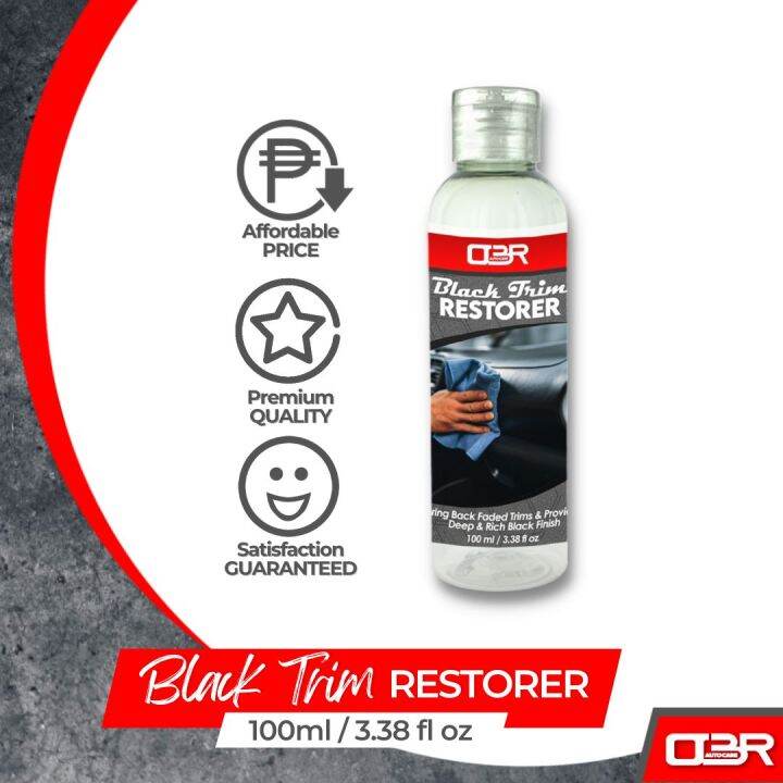 OBR Carspire 100ml Trim Restorer Black, Back To Black Plastic Restorer