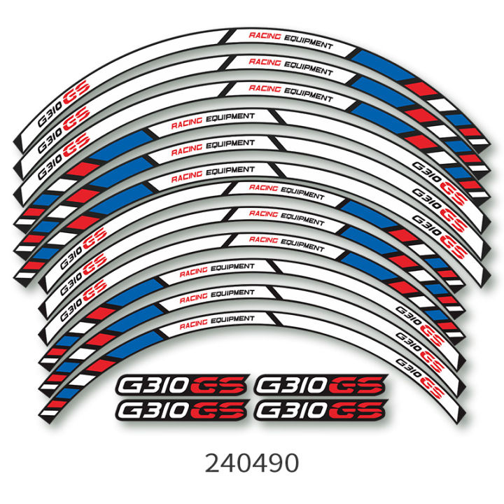 สำหรับ KSHARPSKIN BMW G310GS 12ล้อสะท้อนสติกเกอร์,สติกเกอร์ฮับ,รูปลอกสีี,ฟิล์ม