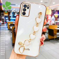 สำหรับ OPPO Reno 8 Z 7 Z 6 Z 5 Z 5 F 4 F 2 F Reno 9 Pro Reno9 Reno 8 Pro Reno8 Reno 7 Pro Reno7 Reno 6 Pro Reno6 Reno 5 Pro Reno5 Reno 4 Pro Reno4 reno3 Reno2เคสโทรศัพท์ Reno สร้อยข้อมือแฟชั่นแห่งความรัก