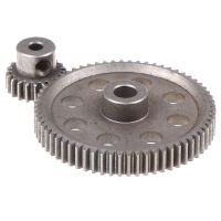 2pcs (21t 64t) 11184 amp; 11181 Differential Metal Main Gear 64t Motor Gear 21t Cap Circumference 1/10 94170 Car