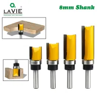 【LZ】infxm8 8mm Shank Template Trim Hinge Mortising Router Bit Straight end mill trimmer cleaning flush trim Tenon Woodworking tools