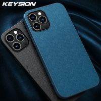 KEYSION PU Leather Case for iPhone 14 Pro Max 13 12 11 Pro Max Back Phone Cover for iPhone 13 mini X XS XR 8 7 Plus SE 2020 New