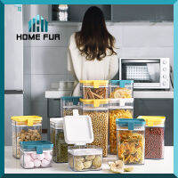 Home Fur ?กล่องเก็บเมล็ดธัญพืช กระปุกใส่เครื่องปรุงในครัว กล่องบรรจุอเนกประสงค์?