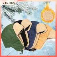 VJMHGS Women Men Ski Hat Cotton Russian Ushanka Snow Caps Earflap Bonnet Trapper Bomber Hats