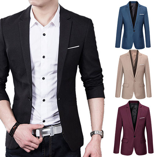 Cherise （Handsome）Men's Fashion Business Casual Long Sleeve Pockets ...