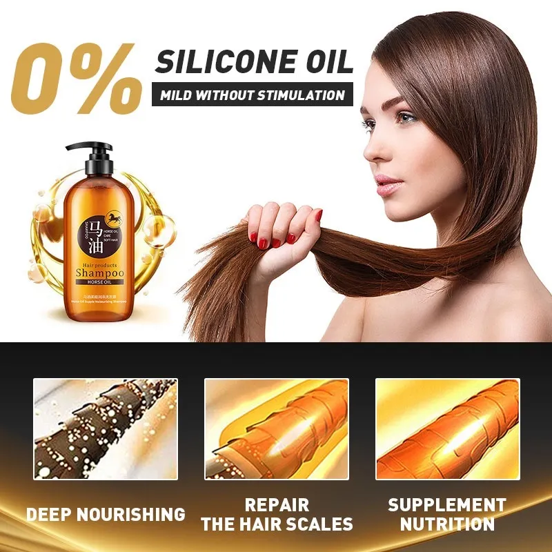 Shampoo ng kabayo and conditioner Hair Grower anti dandruff Oil control