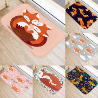 Cartoon fox Door Mat 40*60cm Indoor Hallway Balcony Mats Velvet Anti-slip Rug Living Room Bathroom Carpet Home Decor Mats