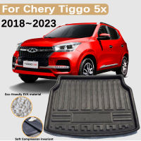 วัสดุ EVA สำหรับ Chery Tiggo 5x Pro อุปกรณ์เสริม2017 ~ 2023 4รถ Trunk Mats ด้านหลัง Boot Cargo Liner กันน้ำพรมเก็บ Pad