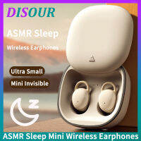 DISOUR ASMR นอนหูฟังไร้สายแสงอัลตร้าขนาดเล็กมินิที่มองไม่เห็นนอนหูฟังบลูทูธในหูลดเสียงรบกวนคู่หูฟังสเตอริโอน้ำหนักเบาและสะดวกสบายสำหรับมาร์ทโฟนทั้งหมด