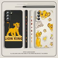 [On1ine 3C Digital} Disney The Lion King Simba สำหรับ Samsung Galaxy S22 S21 S20 S10 Note20 10 Ultra Plus Pro FE Lite Liquid ซ้ายเชือกโทรศัพท์ Capa