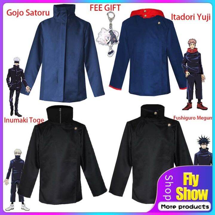 Fs ☄ Jujutsu Kaisen Cosplay Gojo Satoru Itadori Yuji Inumaki Toge Fushiguro Megumi Cos Zipper 2505