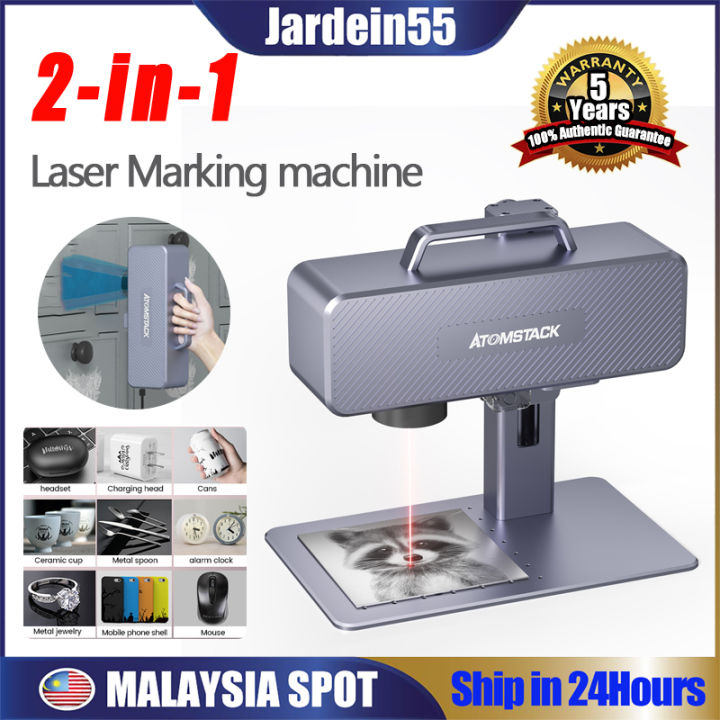 2-in-1 handheld Atomstack M4 fiber laser engraver on sale 