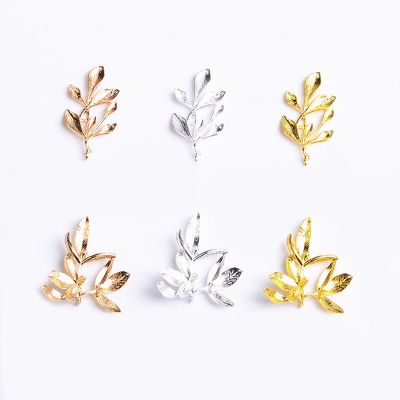 【CW】 10pcs New Metal Alloy Branch Pendant Connectors Hair Earrings Necklace Accessories Jewelry Making