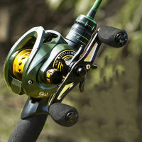 ไมโครขว้างปารอกตกปลาสินค้าประดับรอกตกปลา Baitcasting รีลสำหรับไมโครปลา Max Drag8kg เกียร์ Ratio6.3:1