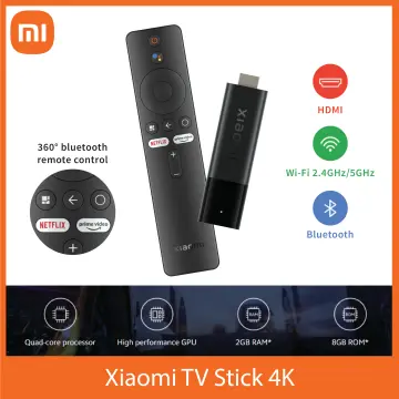 Media player Xiaomi TV Stick 4K, Android TV 11, Bluetooth, Wi-Fi, HDMI,  Black