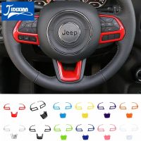 {:”-- ฝาครอบตกแต่งพวงมาลัยรถยนต์สำหรับ Jeep Compass 2017-2020สำหรับ Jeep Renegade 2015 2016 2017 2018 2019 2021อุปกรณ์เสริม2022