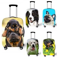 German Shepherd Luggage Cover Bulldog Print Travel Elastic Dust Cover Protective Cover 18-32 Inches Luggage Case Suitcase Cover