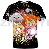 3D Kawaii Lankyกล่องTเสื้อวัยรุ่นสาวอะนิเมะขนาดใหญ่เสื้อTการ์ตูนStreetwear Tops Vintage Tเสื้อผู้ชายผู้หญิงฤดูร้อนtees