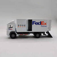 160 Scale ของเล่นรถโลหะโลหะผสม Commerical รถ Express FedEx Van Diecasts รถบรรทุกสินค้าของเล่นเด็กสะสม Display