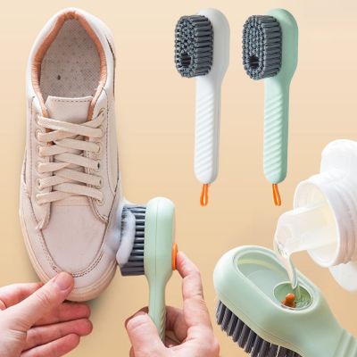 Sikat sepatu Multifungsi sikat pembuangan cairan otomatis sikat pembersih bulu lembut Sikat pembersih cucian rumah tangga untuk penggunaan sehari-hari